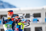 23.01.2022, xkvx, Biathlon IBU World Cup Anterselva, Relay Men, v.l. Philipp Horn (Germany) in aktion am Schiessstand / at the shooting range