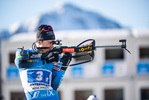 23.01.2022, xkvx, Biathlon IBU World Cup Anterselva, Relay Men, v.l. Eric Perrot (France) in aktion am Schiessstand / at the shooting range
