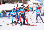 23.01.2022, xkvx, Biathlon IBU World Cup Anterselva, Relay Men, v.l. Sturla Holm Laegreid (Norway) in aktion / in action competes