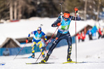 23.01.2022, xkvx, Biathlon IBU World Cup Anterselva, Relay Men, v.l. Philipp Horn (Germany) in aktion / in action competes