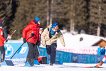 23.01.2022, xkvx, Biathlon IBU World Cup Anterselva, Relay Men, v.l. Coach Andrea Zattoni (Italy) in aktion / in action competes