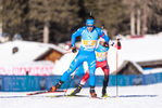 23.01.2022, xkvx, Biathlon IBU World Cup Anterselva, Relay Men, v.l. Tommaso Giacomel (Italy) in aktion / in action competes