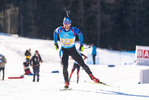 23.01.2022, xkvx, Biathlon IBU World Cup Anterselva, Relay Men, v.l. Mihail Usov (Moldova) in aktion / in action competes