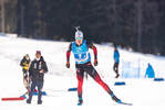 23.01.2022, xkvx, Biathlon IBU World Cup Anterselva, Relay Men, v.l. Vetle Sjaastad Christiansen (Norway) in aktion / in action competes