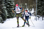 05.02.2021, xsoex, Biathlon Deutschlandpokal Clausthal-Zellerfeld, v.l. Hans Koellner (Germany), Dominic Vogt (Germany)  / 