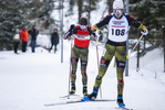 05.02.2021, xsoex, Biathlon Deutschlandpokal Clausthal-Zellerfeld, v.l. Johan Werner (Germany), Tim Nechwatal (Germany)  / 