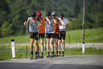 Pokljuka, Slowenien, 28.06.22: David Zobel (Germany), Benedikt Doll (Germany), Roman Rees (Germany), Justus Strelow (Germany), Johannes Kuehn (Germany) in aktion waehrend des Training am 28. June  2022 in Pokljuka. (Foto von Kevin Voigt / VOIGT)

Pokljuka, Slovenia, 28.06.22: David Zobel (Germany), Benedikt Doll (Germany), Roman Rees (Germany), Justus Strelow (Germany), Johannes Kuehn (Germany) in action competes during the training at the June 28, 2022 in Pokljuka. (Photo by Kevin Voigt / VOIGT)